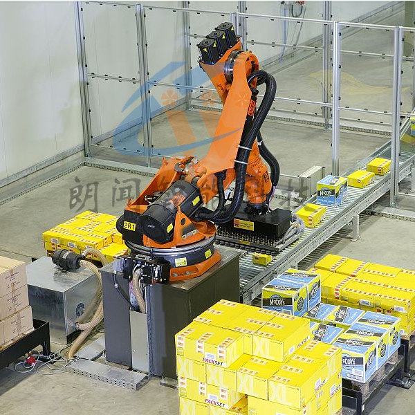 Robot palletizing